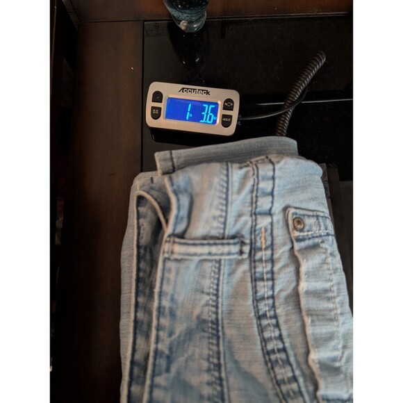 Aeropostale Jeans Women's 7/8 30" Waist Blue Denim Chelsea Bootcut Low Rise Y2K - Picture 9 of 9